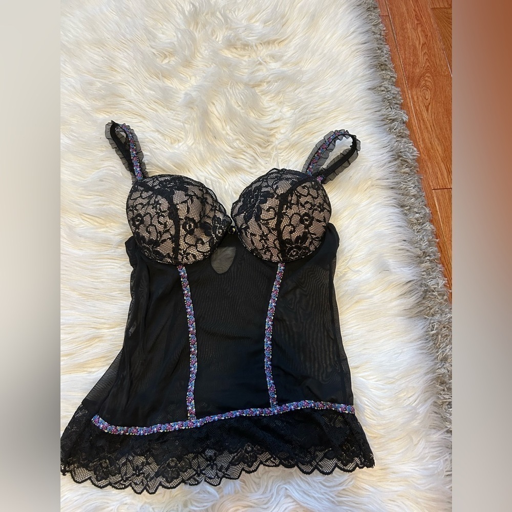 Black bustier top - Picture 1 of 1